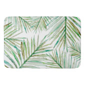 Waterverf Tropische palm Leaf Badmat (Voorkant)