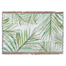 Waterverf Tropische palm Leaf