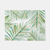 Waterverf Tropische palm Leaf Deurmat (Voorkant)