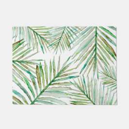 Waterverf Tropische palm Leaf Deurmat