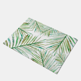 Waterverf Tropische palm Leaf Deurmat