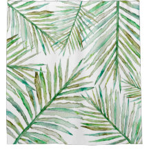 Waterverf Tropische palm Leaf