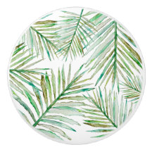Waterverf Tropische palm Leaf