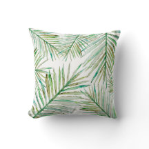 Waterverf Tropische palm Leaf