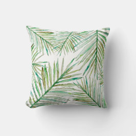 Waterverf Tropische palm Leaf Kussen