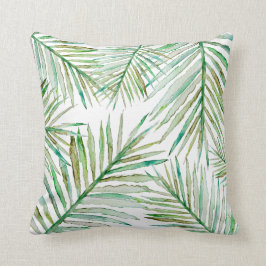 Waterverf Tropische palm Leaf Kussen