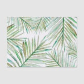 Waterverf Tropische palm Leaf Tissuepapier (Voorkant)