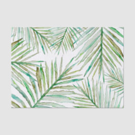 Waterverf Tropische palm Leaf Tissuepapier