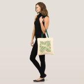 Waterverf Tropische palm Leaf Tote Bag (Voorkant (model))
