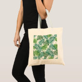 Waterverf Tropische palmbladeren Tote Bag (Voorkant (product))