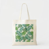 Waterverf Tropische palmbladeren Tote Bag (Voorkant)