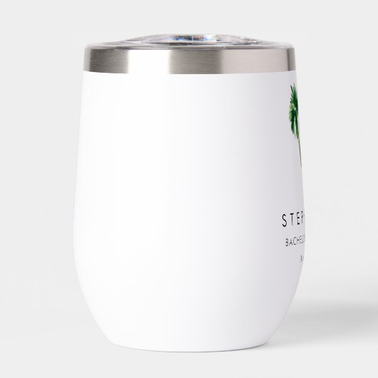 Waterverf Tropische palmbomen Bachelorette (Voorkant)