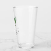 Waterverf Tropische palmbomen Bachelorette Glas (Links)