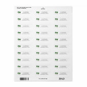 Waterverf Tropische palmbomen Etiket (Full Sheet)