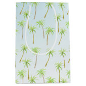 Waterverf Tropische palmbomen Medium Cadeauzakje (Voorkant)