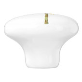 Waterverf tropische palmboom keramische knop (Zijkant)