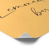 Waterverf tropische palmen - limonadebar poster (Hoek)