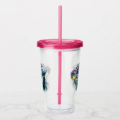 Waterverf Tropische papuppy Acryl Drinkbeker (Rechts)