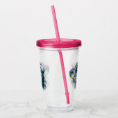 Waterverf Tropische papuppy Acryl Drinkbeker (Links)