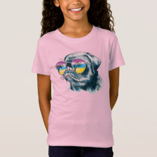 Waterverf Tropische papuppy T-shirt
