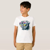 Waterverf Tropische papuppy T-shirt (Voorkant volledig)