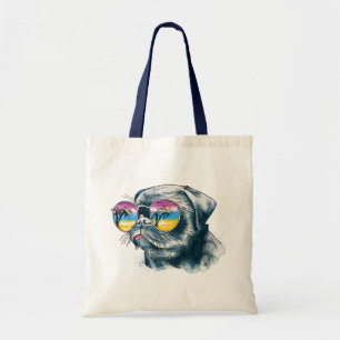 Waterverf Tropische papuppy Tote Bag
