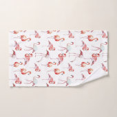 Waterverf Tropische roze flamingo Bad Handdoek (Handdoek)