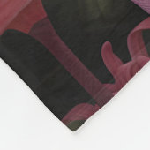 Waterverf Tropische Roze Flamingo Romance Fleece Deken (Hoek)