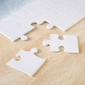 Waterverf Tropische strand palmen Relax Legpuzzel (Zijkant)