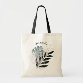 Waterverf tropische tas voor bruidsmeisjes