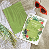 Waterverf Tropische Toucan Verloving Green ID577 Kaart