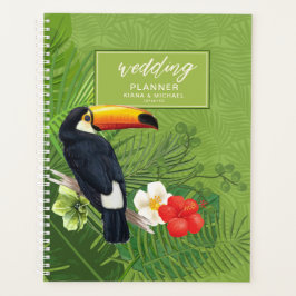 Waterverf Tropische Toucan Wedding Green V2 ID577 Planner