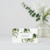 Waterverf Tropische Trendy Elegant Modern Chic Visitekaartje (Staand voorkant)