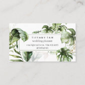 Waterverf Tropische Trendy Elegant Modern Chic Visitekaartje (Achterkant)