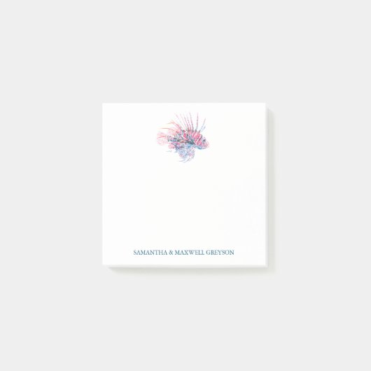 Waterverf Tropische vis Beachy Post-it® Notes (Voorkant)