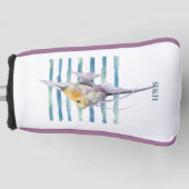 Waterverf TROPISCHE VIS , Golfheadcover (Voorkant)