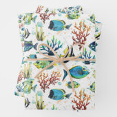 Waterverf Tropische vis Inpakpapier Vel (In situ)