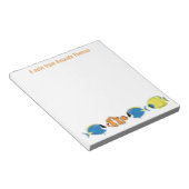 Waterverf Tropische vis op maat Notitieblok (Schuin)