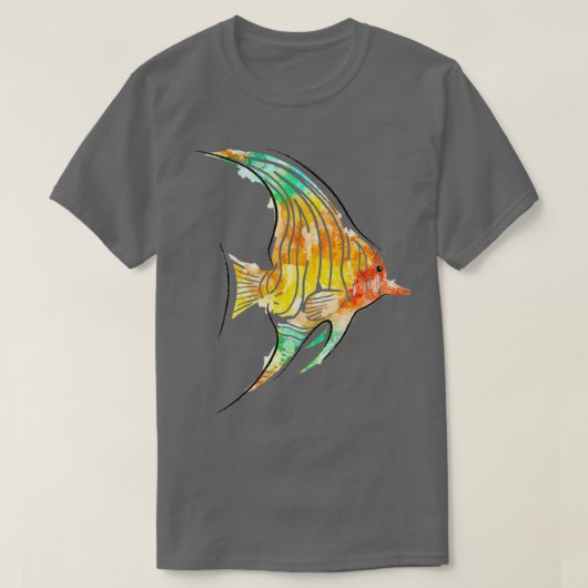 Waterverf Tropische vis T-shirt (Design voorkant)