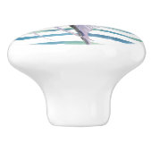 WATERVERF TROPISCHE VIS, VACATIE BINNEN HUIS KERAMISCHE KNOP (Zijkant)