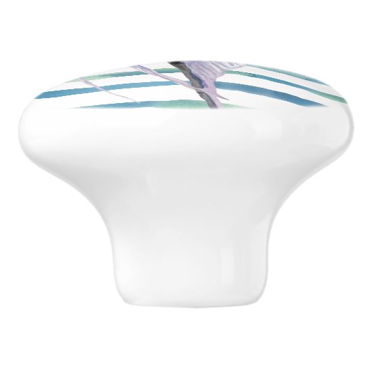 WATERVERF TROPISCHE VIS, VACATIE BINNEN HUIS KERAMISCHE KNOP (Zijkant)