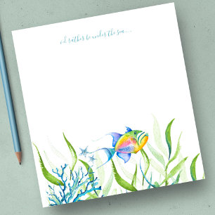 Waterverf Tropische visproducten — Speciaal papier Notitieblok