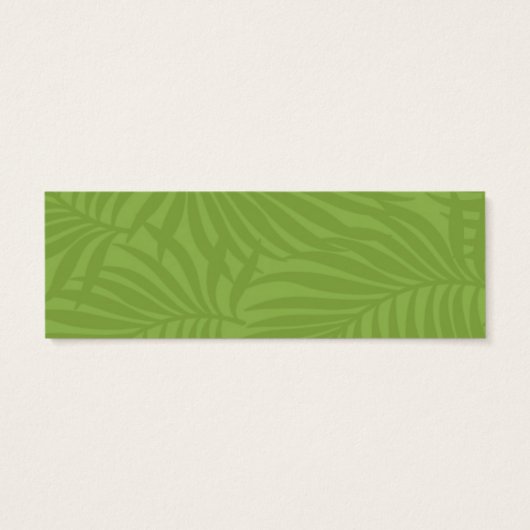 Waterverf Tropische Website Invoegen Groene ID577 Mini Visitekaartjes (Achterkant)