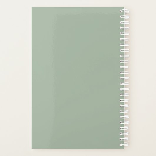 Waterverf Tropische Zee Turtle Planner (Achterkant)