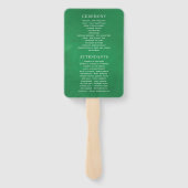 Waterverf Tropische zomervakantieweddenschap Handwaaier (Achterkant)