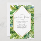 Waterverf Tropische zomerweek Bachelorette Weekend Kaart (Voorkant)