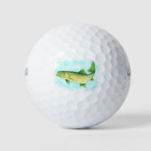 Waterverf Trout Golf Balls Golfballen (Voorkant)