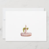 Waterverf Trouwboog landschap tuin kunst Save The Date (Achterkant)