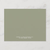 Waterverf Trouwjurk & Blush Garden Bridal Informatiekaartje (Achterkant)