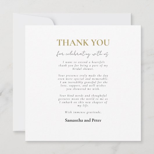 Waterverf trouwjurk dank u (Achterkant)